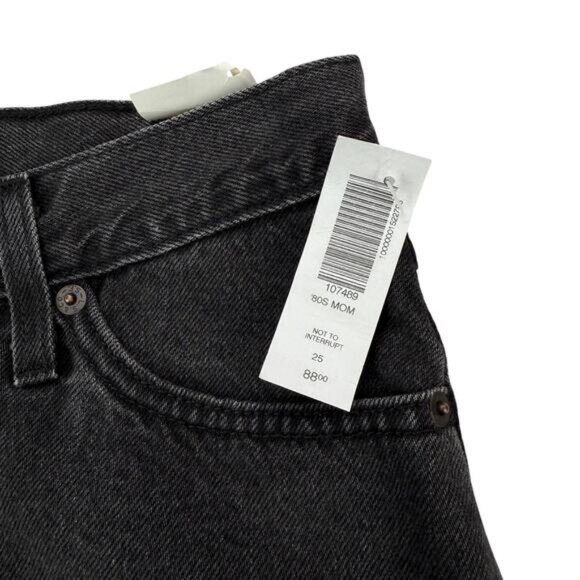 Levi's 80s Mom Short In Not To Interrupt Black Size 25 - Picture 4 of 9